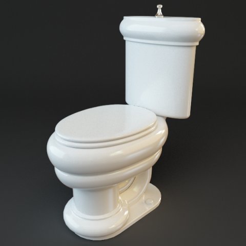 toilet Model 3D .c4d .max .obj .3ds .fbx .stl .blend 