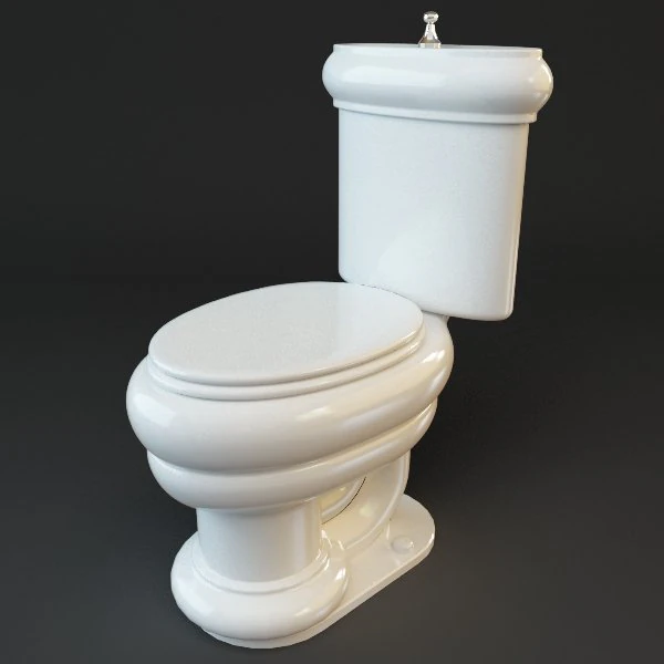 toilet 3D Model .c4d .max .obj .3ds .fbx .stl .blend 