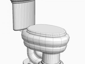 toilet Model 3D