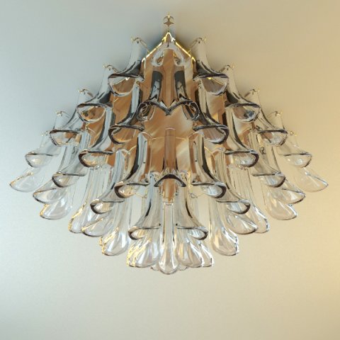 chandelier 3Dモデル .c4d .max .obj .3ds .fbx .stl .blend 
