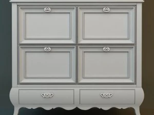 com&ograve; bianco antico Modello 3D