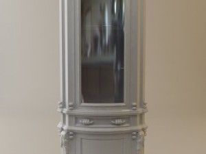 antique display cabinet 3D Model