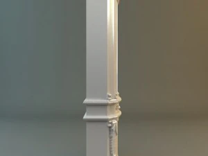 antique display cabinet 3D Model