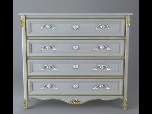フォトリアルなアンティークドレッサー 3Dモデル