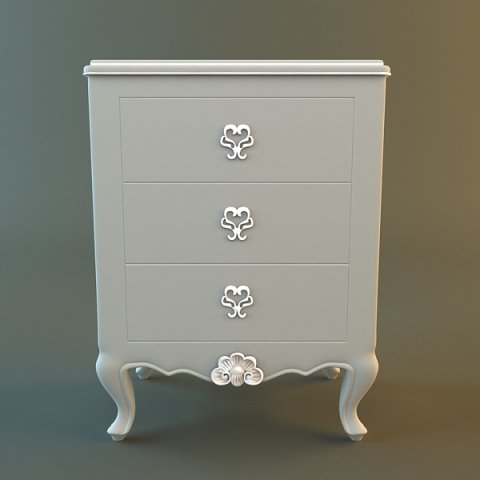 antique nightstand Modelo 3D .c4d .max .obj .3ds .fbx .stl .blend 
