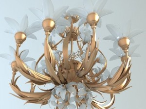 ornate chandelier Modelo 3D