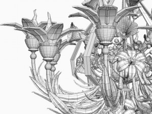 ornate chandelier Modelo 3D