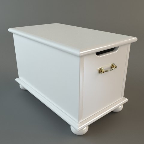 wooden storage chest 3D Model .c4d .max .obj .3ds .fbx .stl .blend 