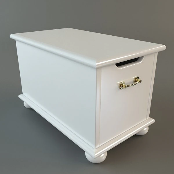 wooden storage chest 3D Model .c4d .max .obj .3ds .fbx .stl .blend 