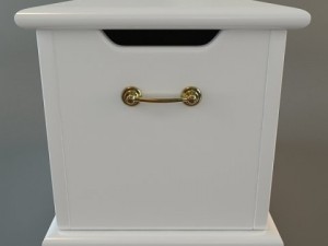 wooden storage chest 3D Model