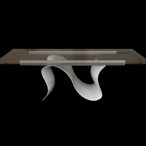 contemporary table with glass top 3D Model .c4d .max .obj .3ds .fbx .stl .blend 