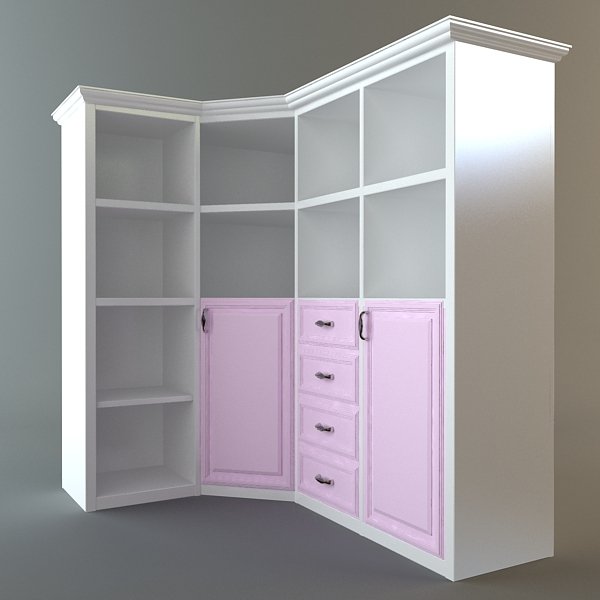 Corner Storage Cabinet 3D model
