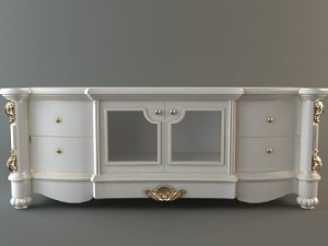 ornate credenza cabinet 3D Model