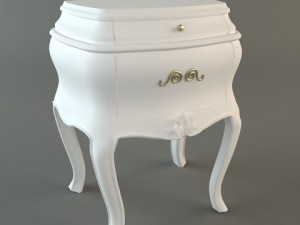 nightstand with drawers 3D Model