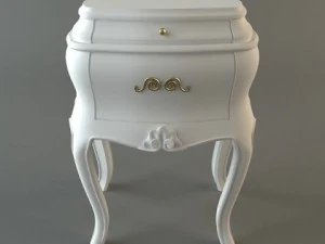nightstand with drawers 3D Model
