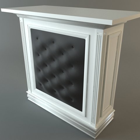 kitchen cabinet bar 3D Модель .c4d .max .obj .3ds .fbx .stl .blend 