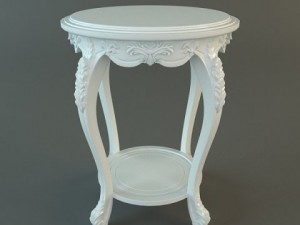 antique end table 3D Model