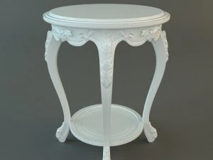 antique end table 3D Model