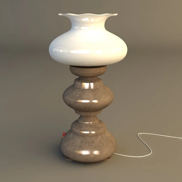 table lamp 3D Model .c4d .max .obj .3ds .fbx .stl .blend 