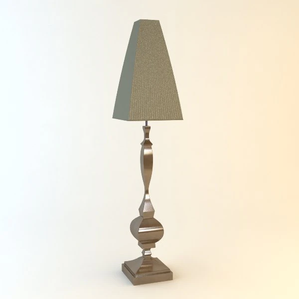 wooden table lamp 3D Model .c4d .max .obj .3ds .fbx .stl .blend 