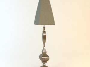 wooden table lamp 3D Модель
