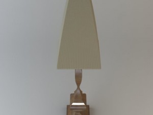 wooden table lamp Modello 3D