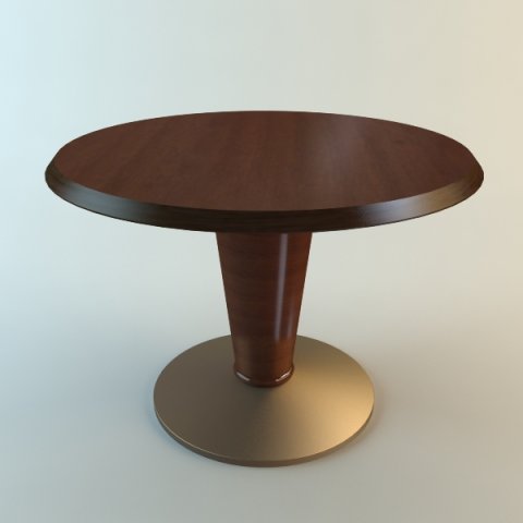 round pedestal table 3D Model .c4d .max .obj .3ds .fbx .stl .blend 