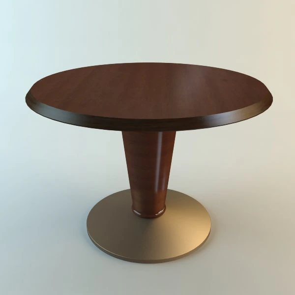 round pedestal table 3D Model .c4d .max .obj .3ds .fbx .stl .blend 