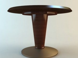 round pedestal table 3D Model