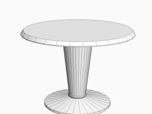round pedestal table 3D Model