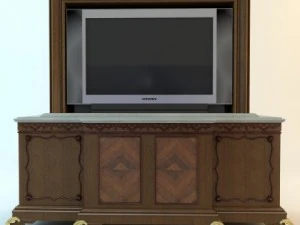 tv and stand 3D Model
