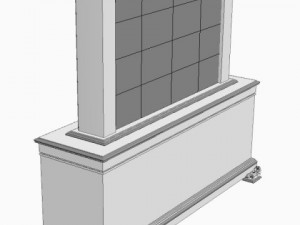 tv and stand 3D-Modell