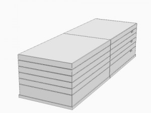low storage cabinet 3Dモデル