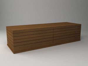 low storage cabinet 3Dモデル