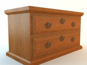 small drawer chest 3D 모델