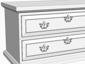 small drawer chest 3D Model