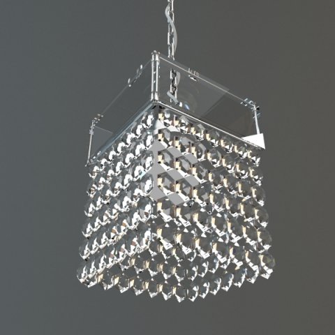 hanging crystal chandelier Model 3D .c4d .max .obj .3ds .fbx .stl .blend 