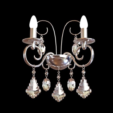 detailed sconce lamp 3D Model .c4d .max .obj .3ds .fbx .stl .blend 