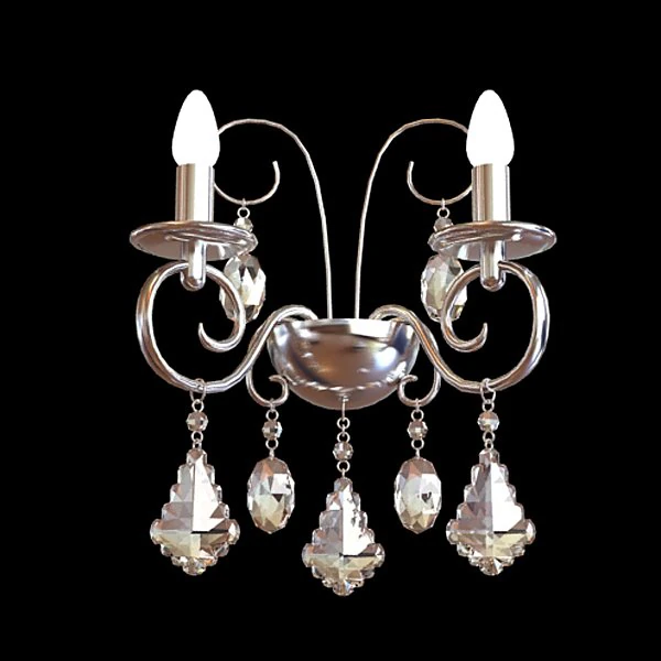 detailed sconce lamp 3D Model .c4d .max .obj .3ds .fbx .stl .blend