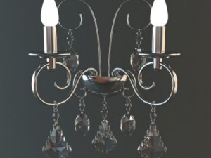 detailed sconce lamp 3D Model