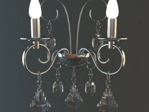 detailed sconce lamp 3D Model