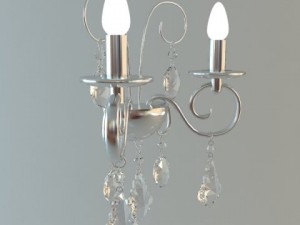 detailed sconce lamp 3D Model