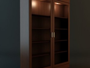 bookshelf cabinet vitrine 3D Model
