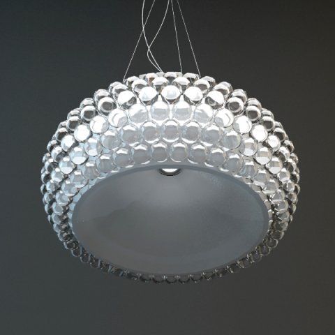 glass bead hanging light fixture Model 3D .c4d .max .obj .3ds .fbx .stl .blend 
