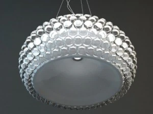 glass bead hanging light fixture 3D Model