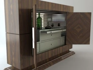 wine serving bar cabinet 3D Model