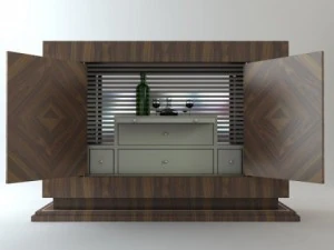 wine serving bar cabinet 3D Model