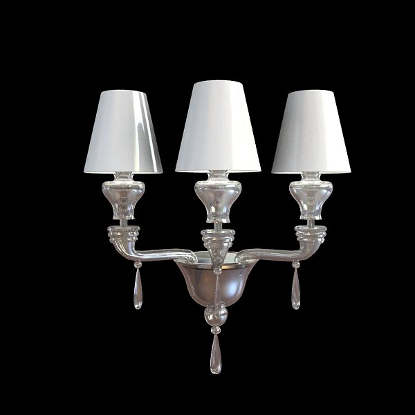 classical sconce light 3D Model .c4d .max .obj .3ds .fbx .stl .blend