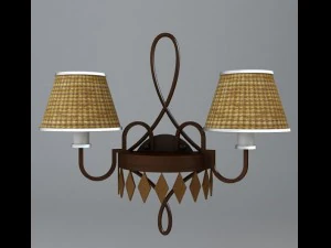 szczeg&oacute;łowy kinkiet Model 3D