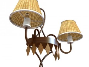 detailed sconce lamp Modèle 3D